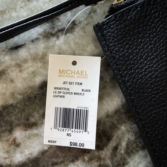 MICHAEL KORS Black Large Jet Set Clutch - Picture 3 of 6